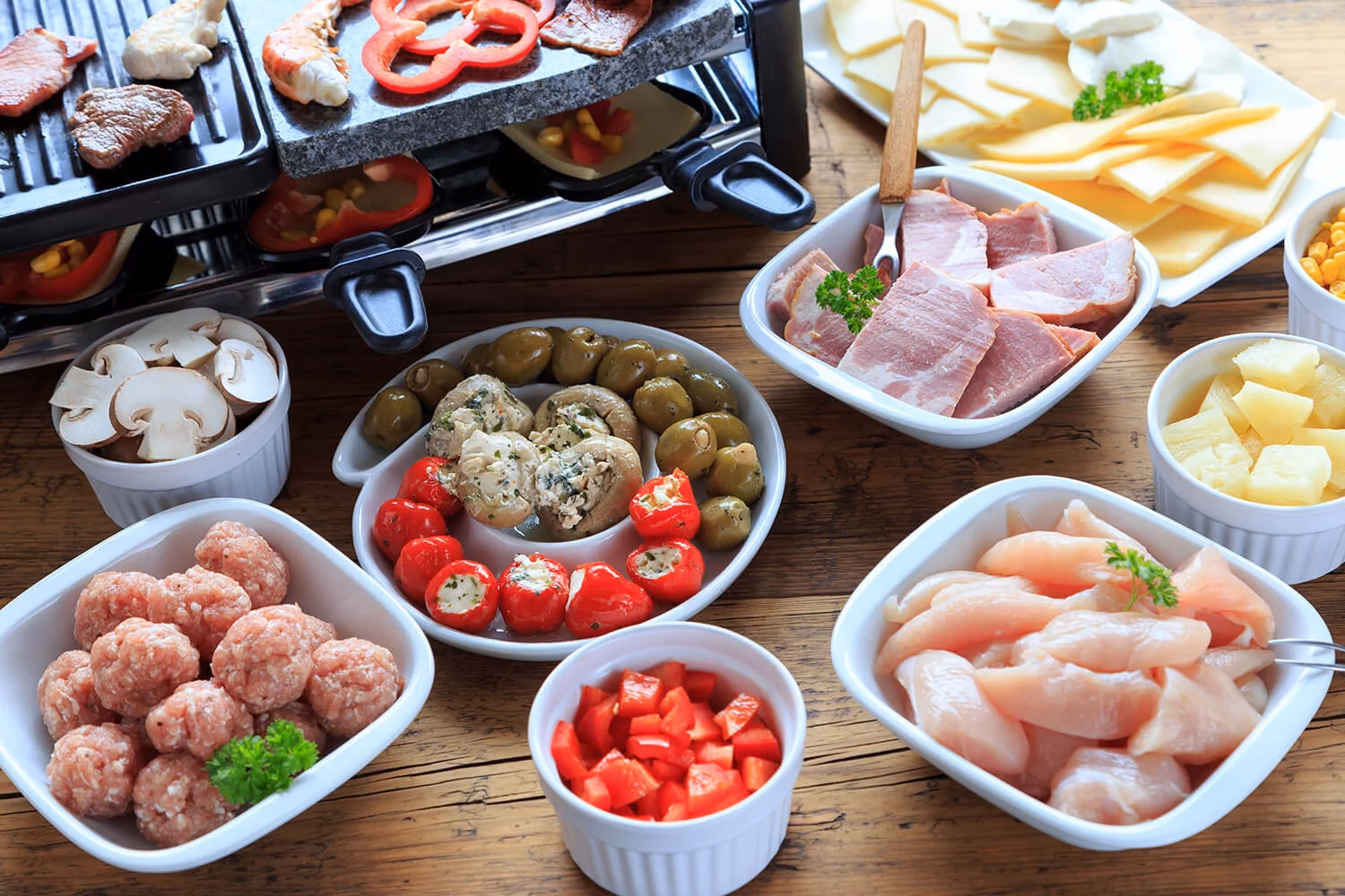 Welche Gemüsesorten eignen sich für Raclette?