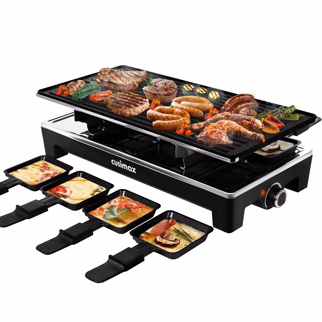Wie viele Pfännchen hat ein Raclette Grill?
