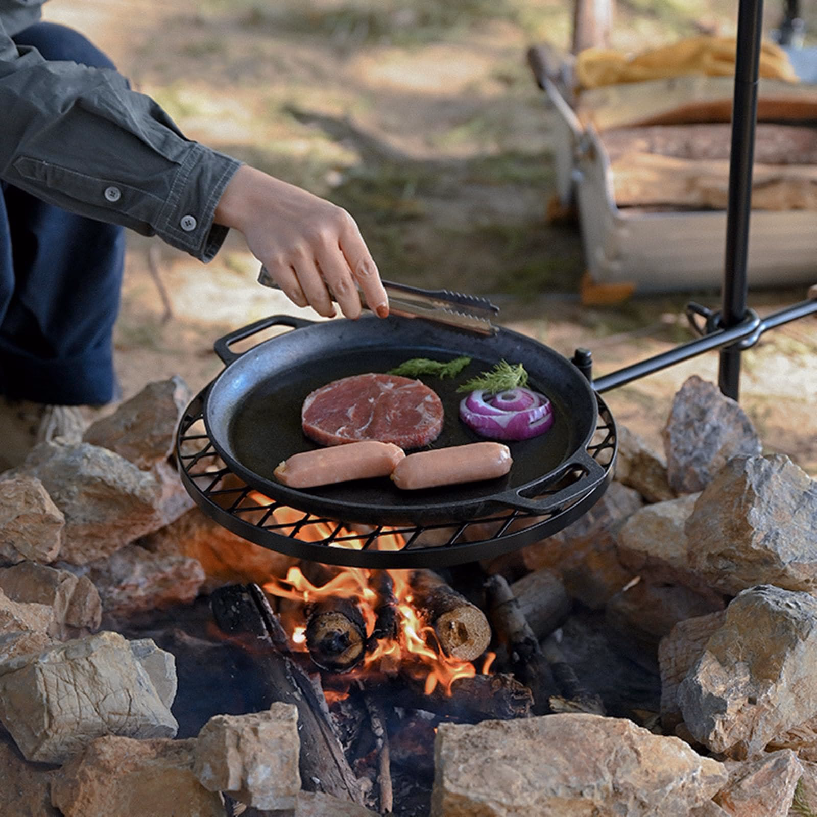 Wie kann ich einen Schwenkgrill anbringen?
