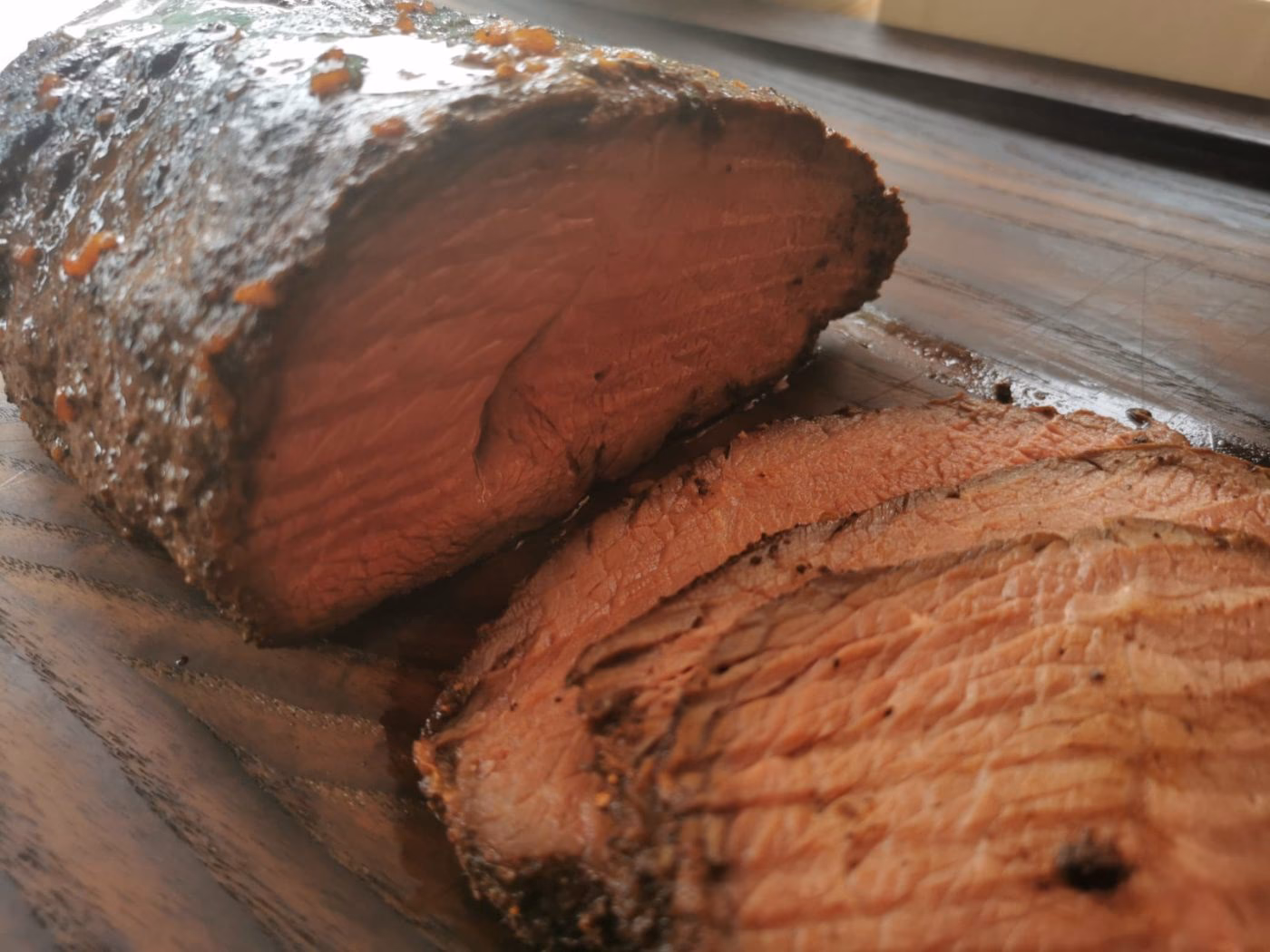 Wie wird das Rind aus dem Smoker gewässert?