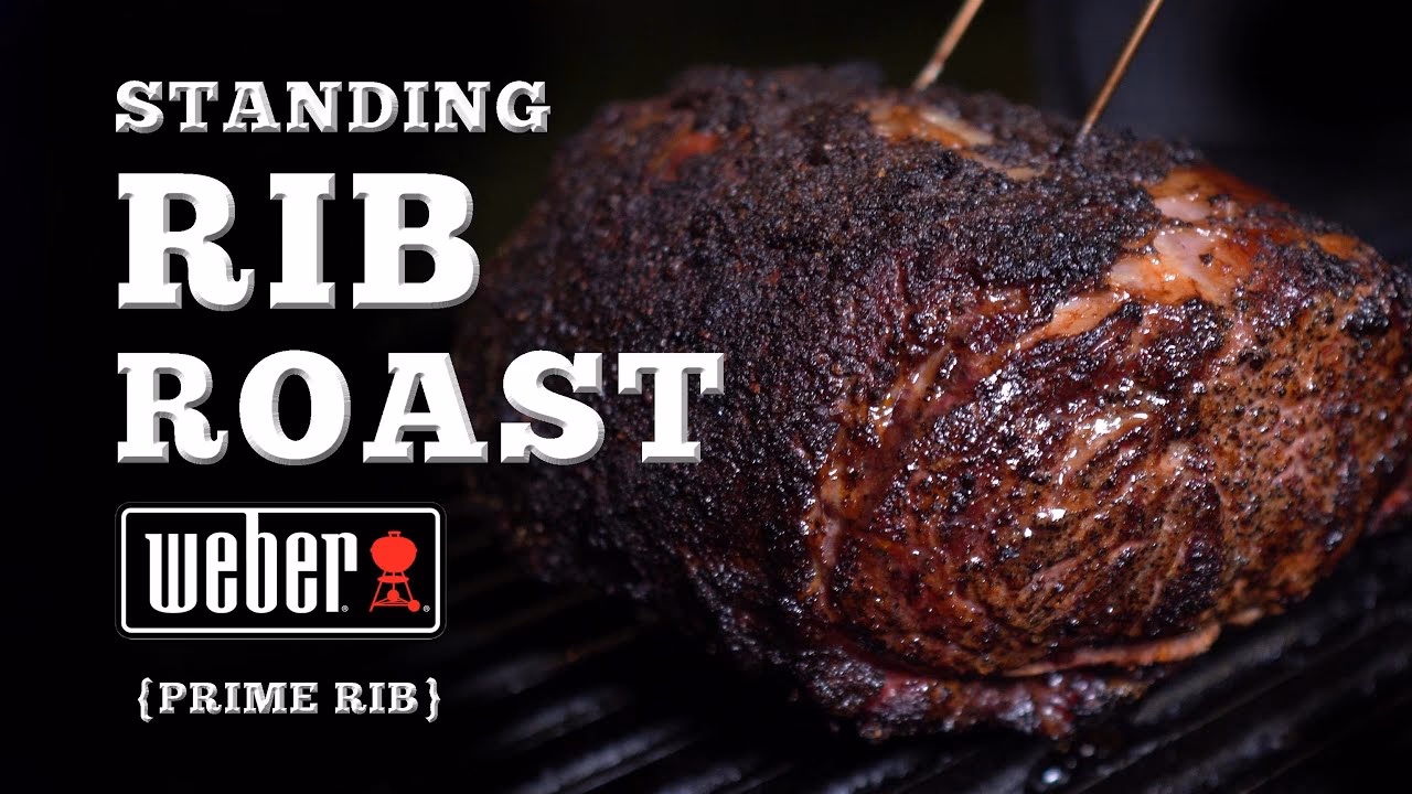 How do you cook roast beef on a Weber grill?