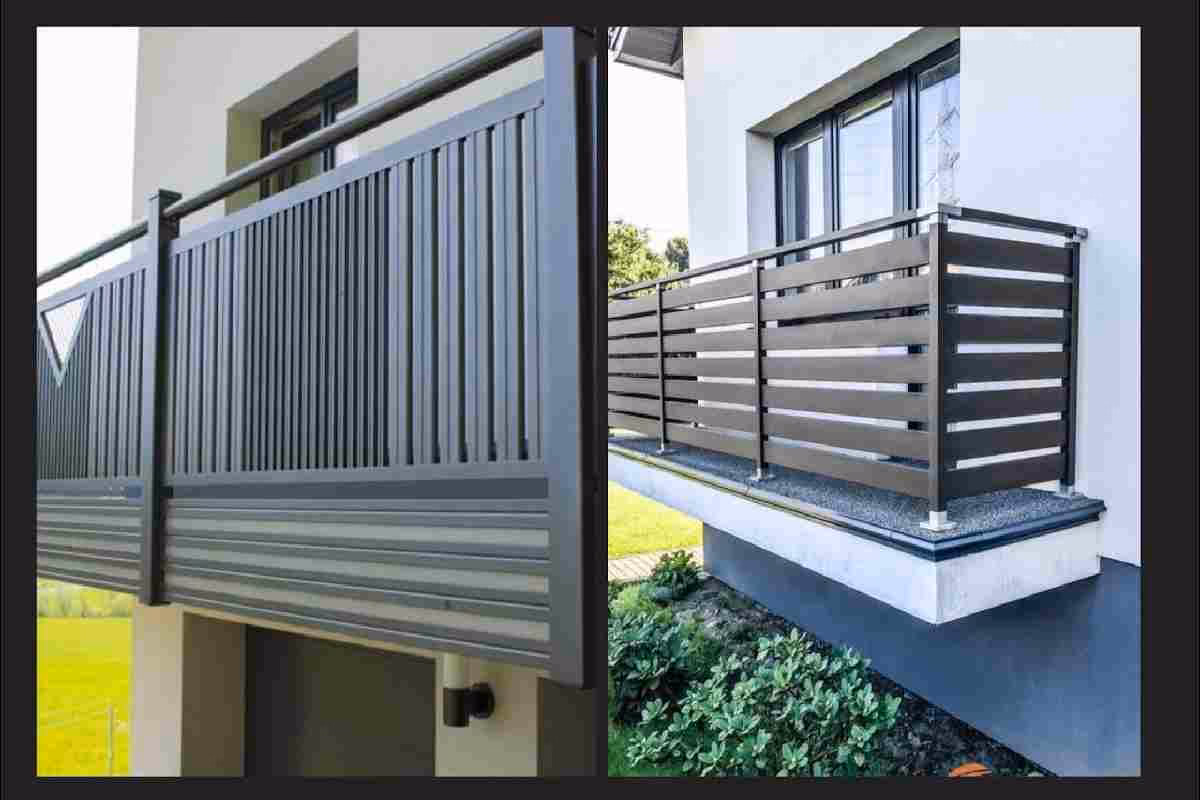 What is modern grill design for balcony full-covers?
