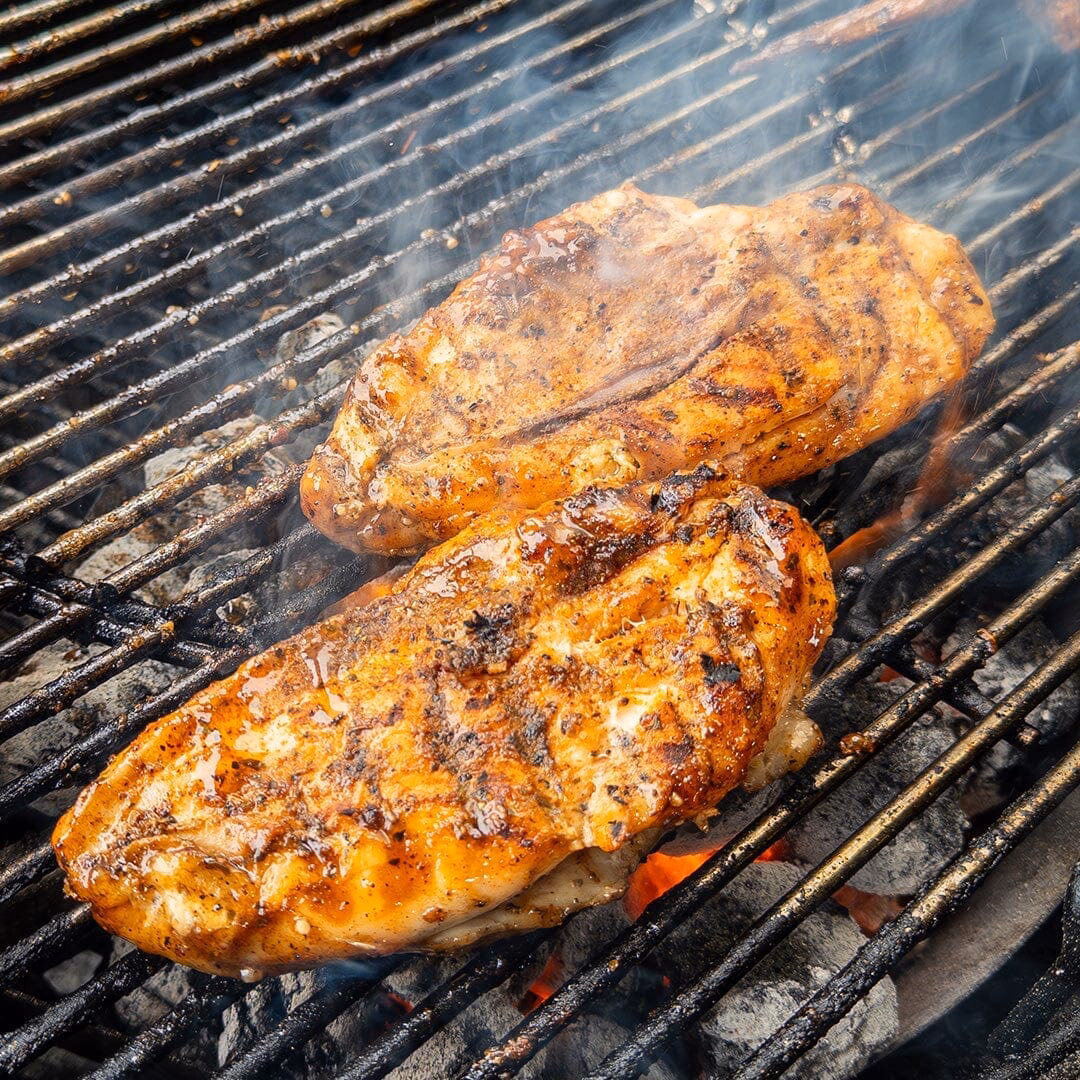 How do you cook chicken on a grill?