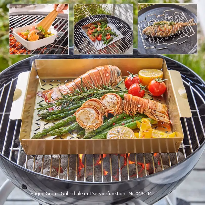 Wie weit ist der Grill von der Wand entfernt?